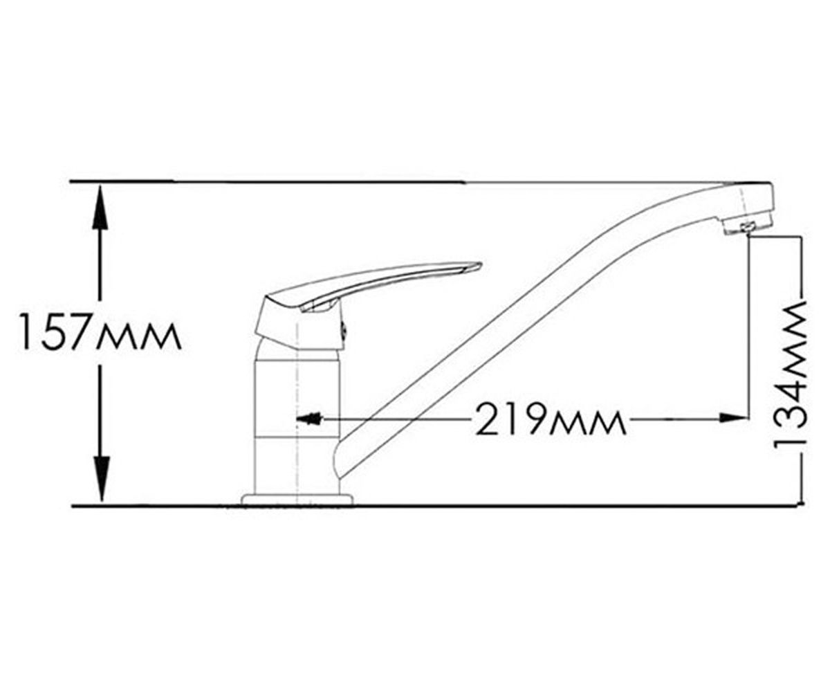 Смеситель для кухни  ГРАЦИЯ MXH1006NK:Чертеж 