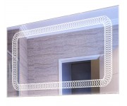 Дзеркало зі світлодіодним підсвічуванням MODGLASS VIOLA MG010 800X800