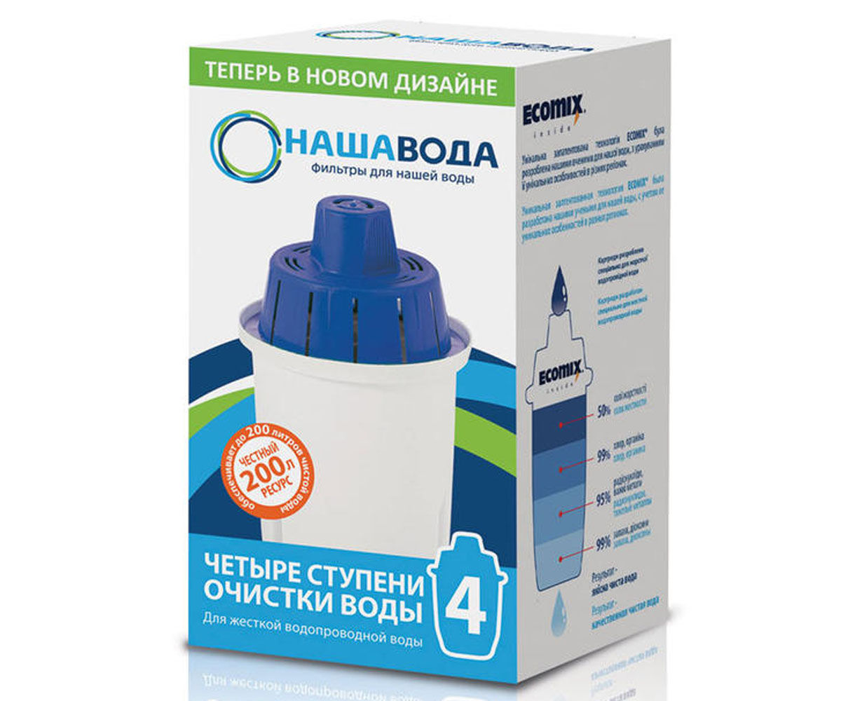 Картридж для фільтра-глечика НАША ВОДА  CMVK CMVK