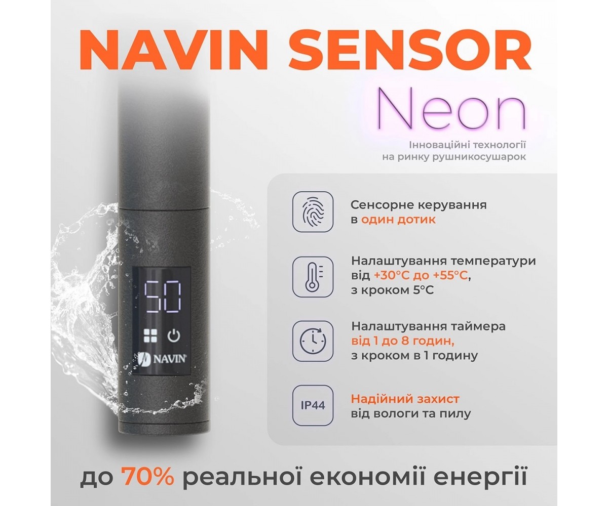 Полотенцесушитель с таймером  КАМЕЛИЯ SENSOR 12-207133-4860:Фото 4