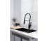 Черный смеситель для кухни с гибким изливом Nett SWB-52  031320:Фото 3