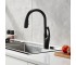 Чорний змішувач для кухні з висувним носиком Nett SBB-435 Swan NETT  033820 033820