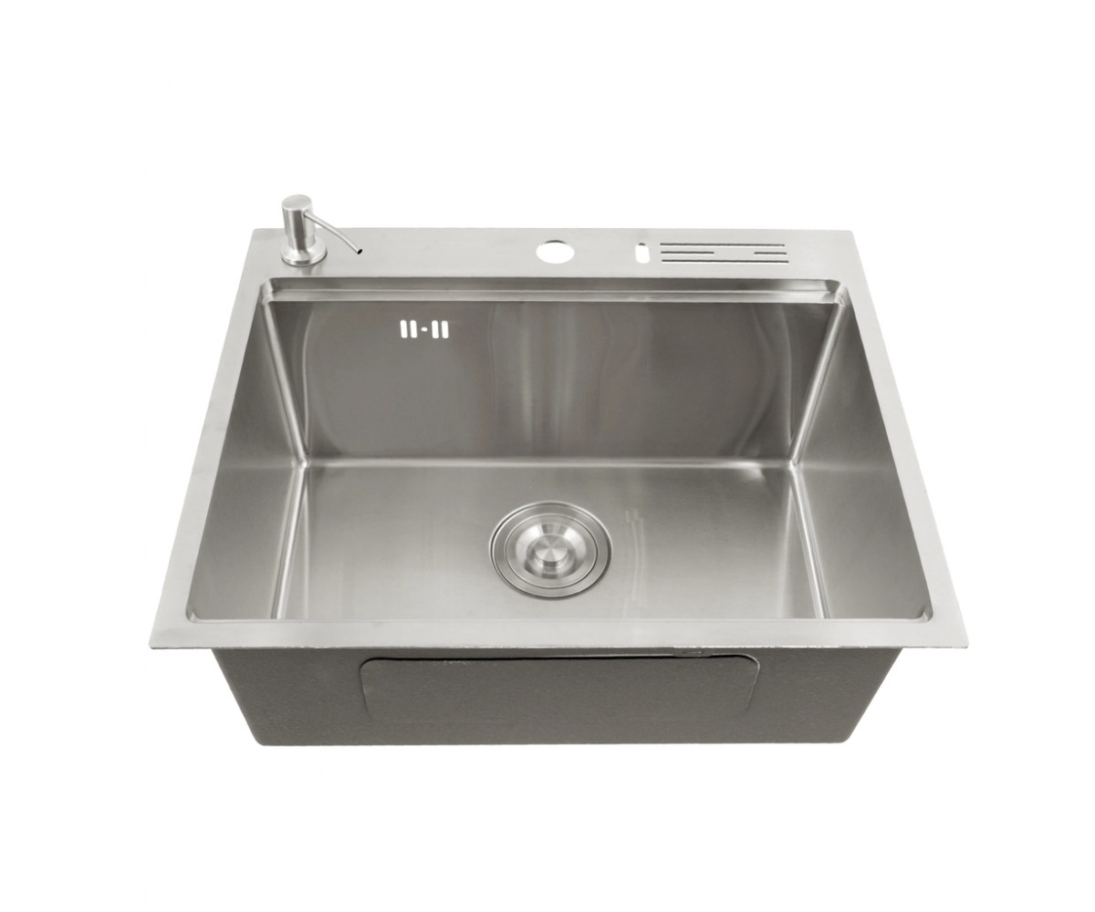 Накладная кухонная мойка из нержавейки 1.5 мм кухонная станция Nett NS-5747  041925:Фото 2
