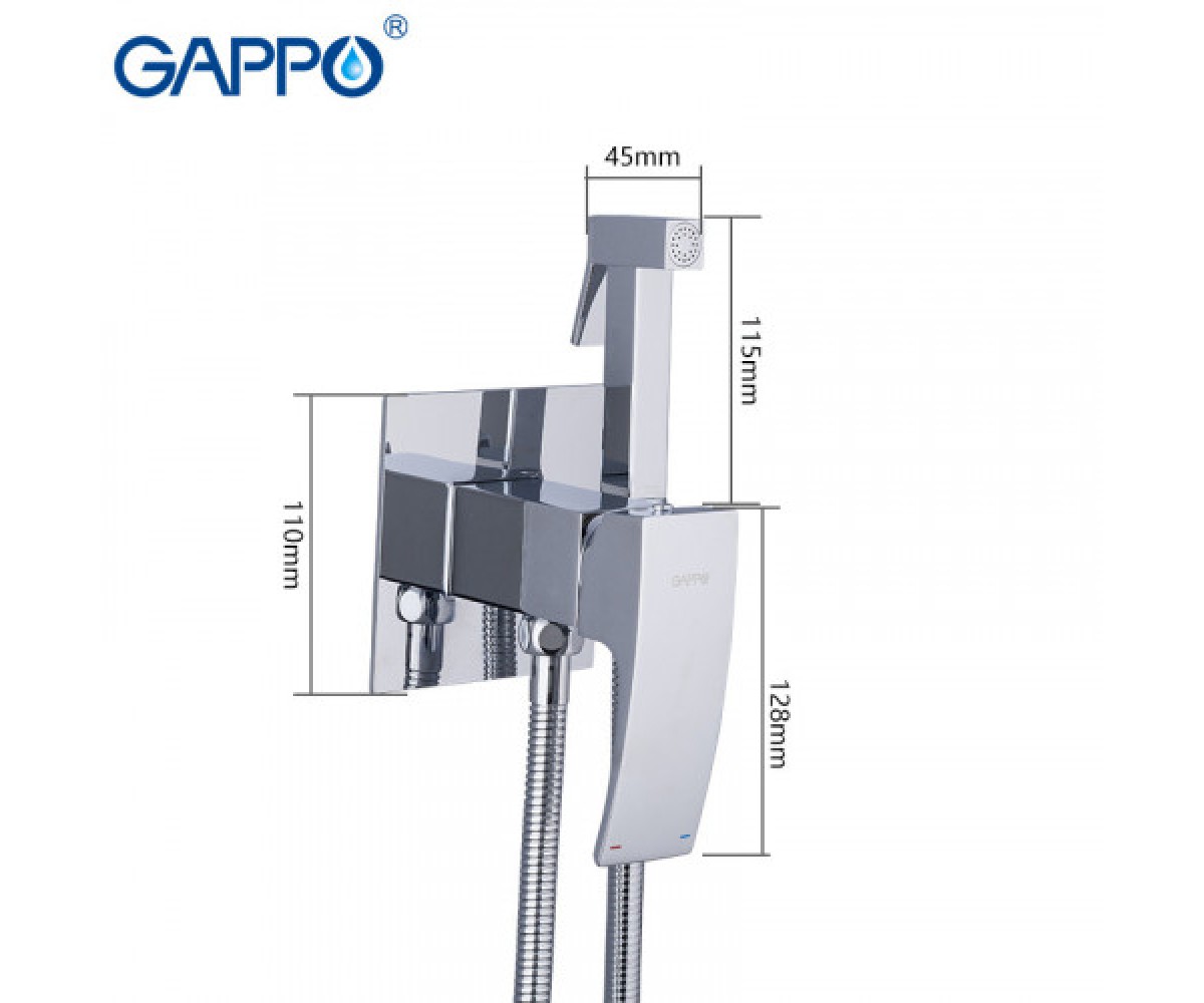 Встраиваемый гигиенический душ GAPPO G7207-1  1034075:Фото 3