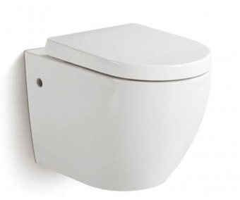 Безободковый унитаз с сиденьем MODERN 3823W NEW