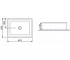 Умывальник в ванную  COUNTERTOP SILVER 5011CR:Чертеж 