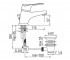 Смеситель для раковины  TIMIX TX271181CR:Чертеж 