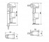 Наполнительный клапан 3/8’’  AZOR COMBI 309993:Чертеж 