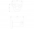 Крючок для ванной OMNIRES MODERN PROJECT MP60120BL:Чертеж 