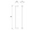 Полотенцедержатель в ванную OMNIRES MODERN PROJECT MP60214NI:Чертеж 