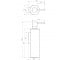 Дозатор для мыла OMNIRES MODERN PROJECT MP60721BL:Чертеж 