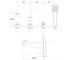Смеситель на 4 отверстия OMNIRES PARMA PM7432BL:Чертеж 