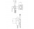 Гигиенический душ OMNIRES PARMA SYSPMBI2BL:Чертеж 