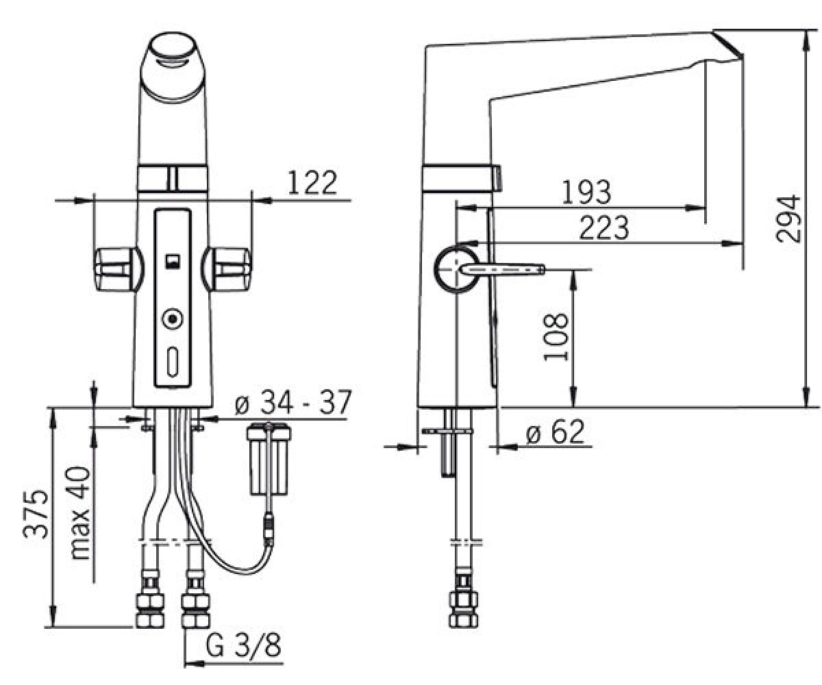 Кухонный смеситель  OPTIMA 2720F:Чертеж 