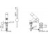 Смеситель  IL BAGNO ALESSI ONE 8502F:Чертеж 