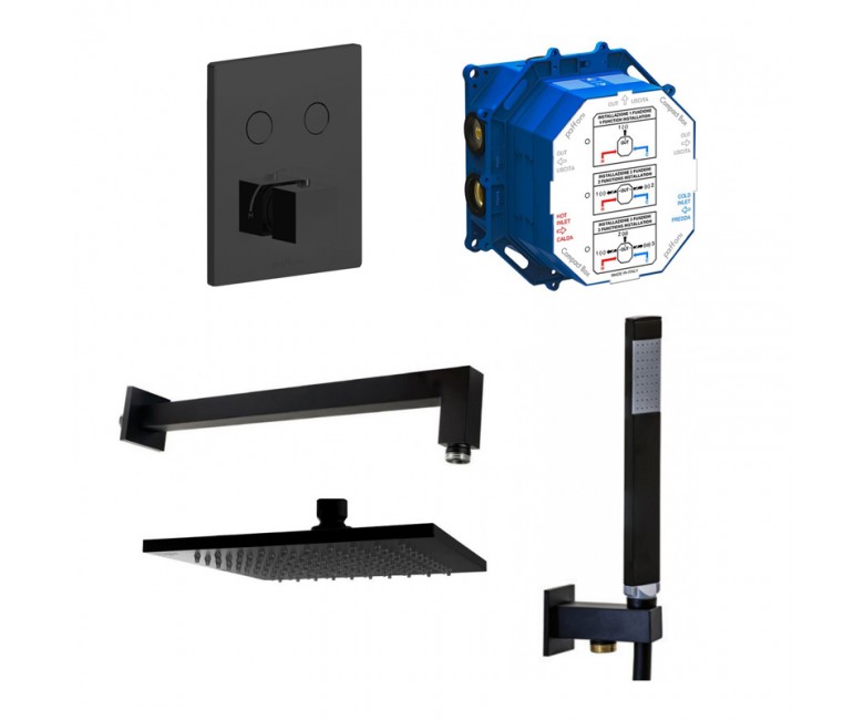 Душова система PAFFONI  KIT COMPACT-T QUADRO NERO KIT COMPACT-T QUADRO NERO
