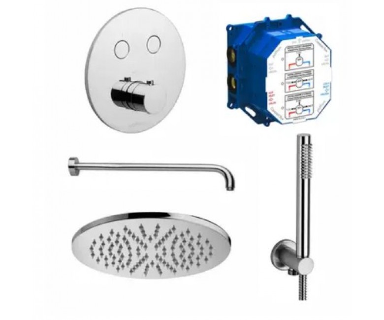 Душова система з термостатом PAFFONI  KIT COMPACT-T TONDO KIT COMPACT-T TONDO