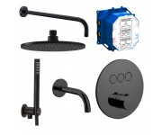 Душова система PAFFONI  KIT COMPACT-T TONDO B NERO