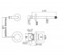 Настенный смеситель  LIGHT LIG007NO70:Чертеж 