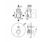 Смеситель скрытого монтажа  LIGHT LIG015HGSP:Чертеж 
