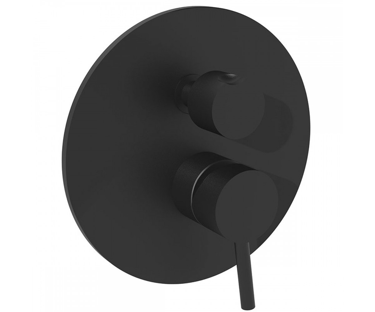 LIG 018 NO Light Змішувач для душу прихованого монтажу, чорний мат. (1 сорт) PAFFONI LIGHT LIG 018 NO LIG 018 NO