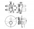 Смеситель скрытого монтажа  LIGHT LIG019NO:Чертеж 