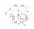 Смеситель для ванны и душа  LIGHT LIG047ST:Чертеж 
