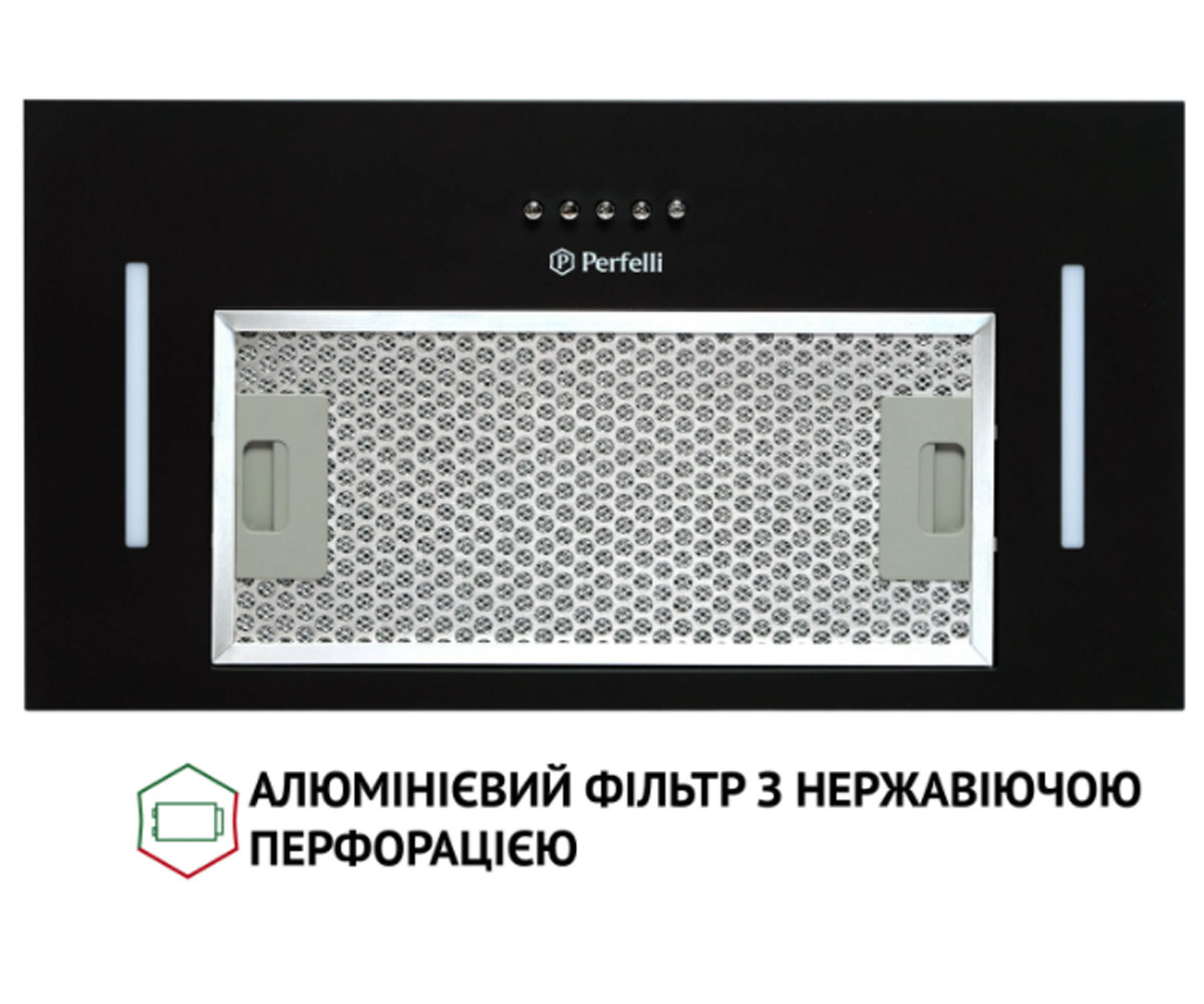 Полновстраиваемая вытяжка  BI 5453 BL 850 LED STRIP:Фото 4
