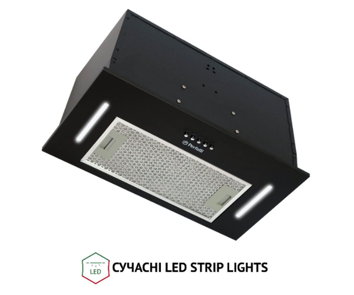 Полновстраиваемая вытяжка  BI 5453 BL 850 LED STRIP:Фото 6