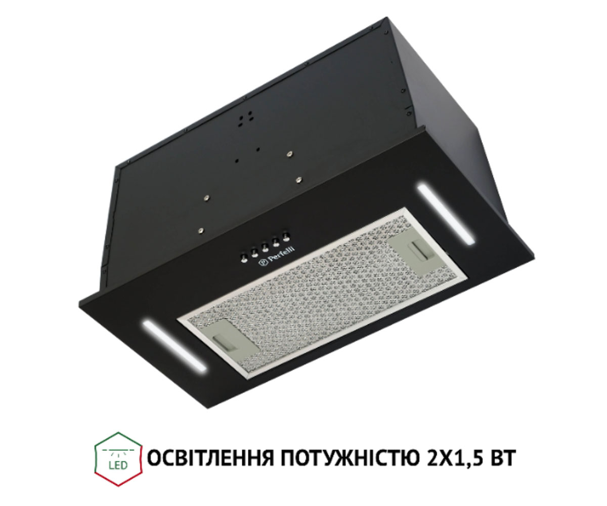 Полновстраиваемая вытяжка  BI 5453 BL 850 LED STRIP:Фото 7