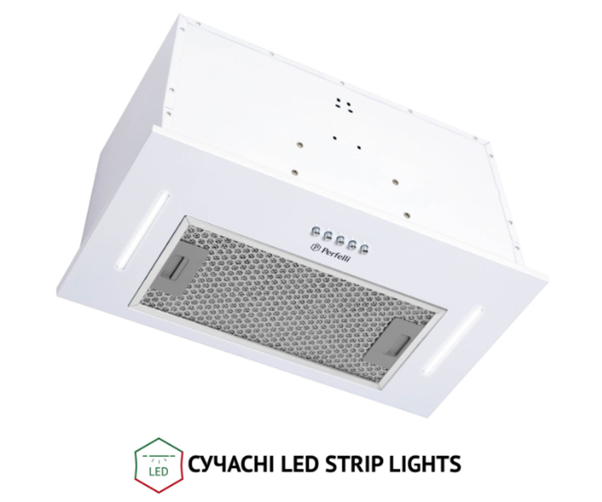 Полновстраиваемая вытяжка  BI 5453 WH 850 LED STRIP:Фото 6