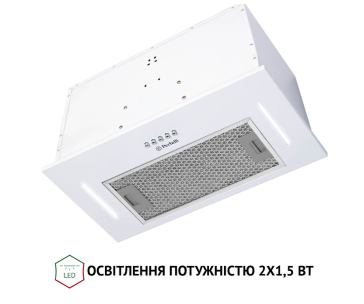 Полновстраиваемая вытяжка  BI 5453 WH 850 LED STRIP:Фото 7