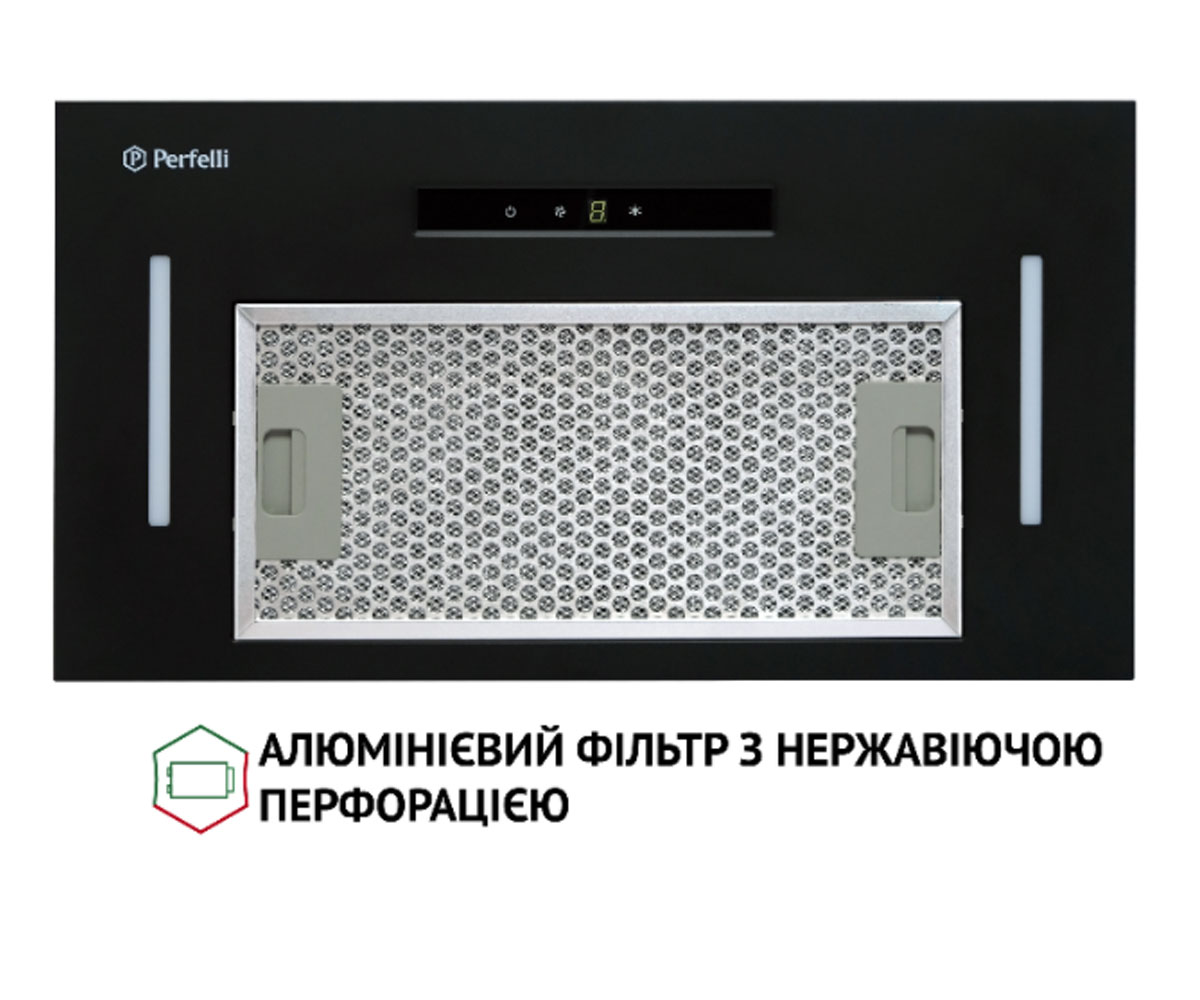 Полновстраиваемая вытяжка  BIS 5653 BL 1000 LED:Фото 4