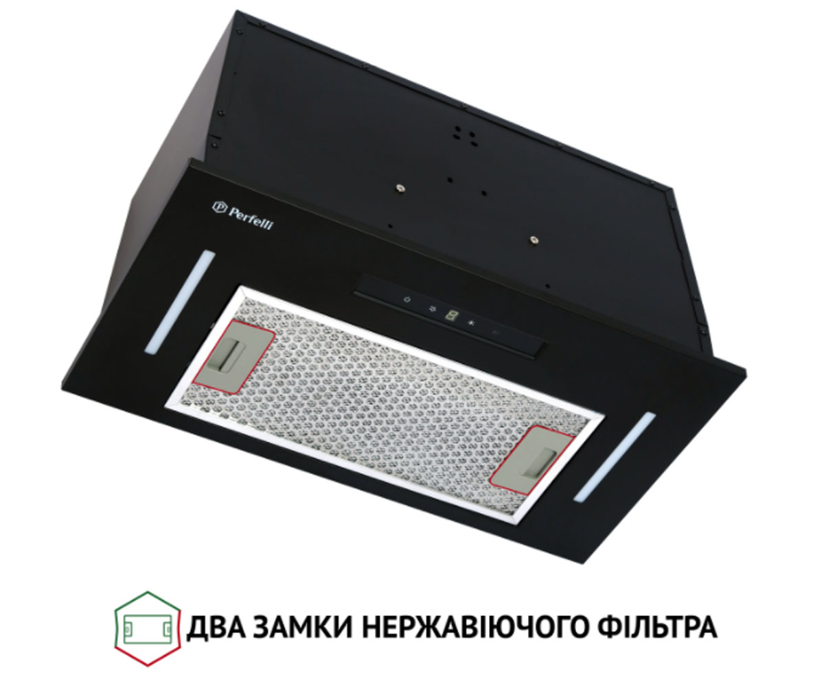 Полновстраиваемая вытяжка  BIS 5653 BL 1000 LED:Фото 5