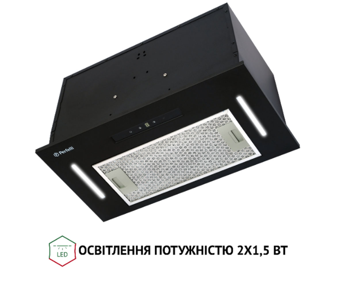 Полновстраиваемая вытяжка  BIS 5653 BL 1000 LED:Фото 7