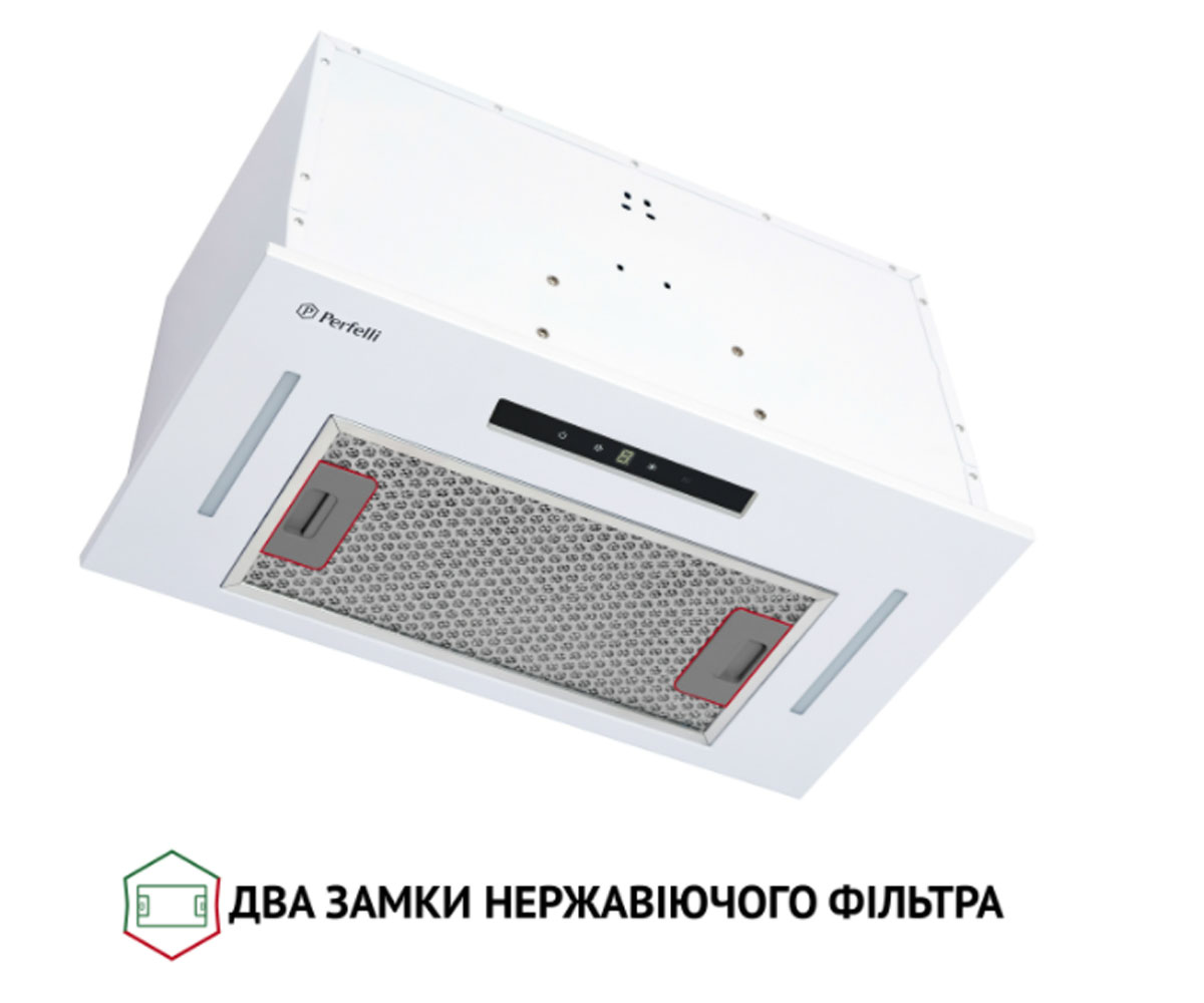 Полновстраиваемая вытяжка  BIS 5653 WH 1000 LED:Фото 5