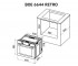 Духовой шкаф  BOE 6644 BL RETRO:Чертеж 
