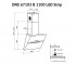 Вытяжка сенсорная  DNS 67103 B 1100 BL LED STRIP:Чертеж 
