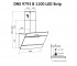 Сенсорная вытяжка  DNS 9793 B 1100 BL LED STRIP:Чертеж 