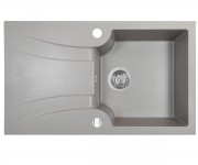 Гранітна мийка з крилом PERFELLI  FELICINETTO PGF 1141-78 GREY METALLIC