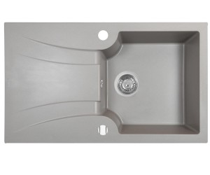 Гранітна мийка з крилом PERFELLI  FELICINETTO PGF 1141-78 GREY METALLIC