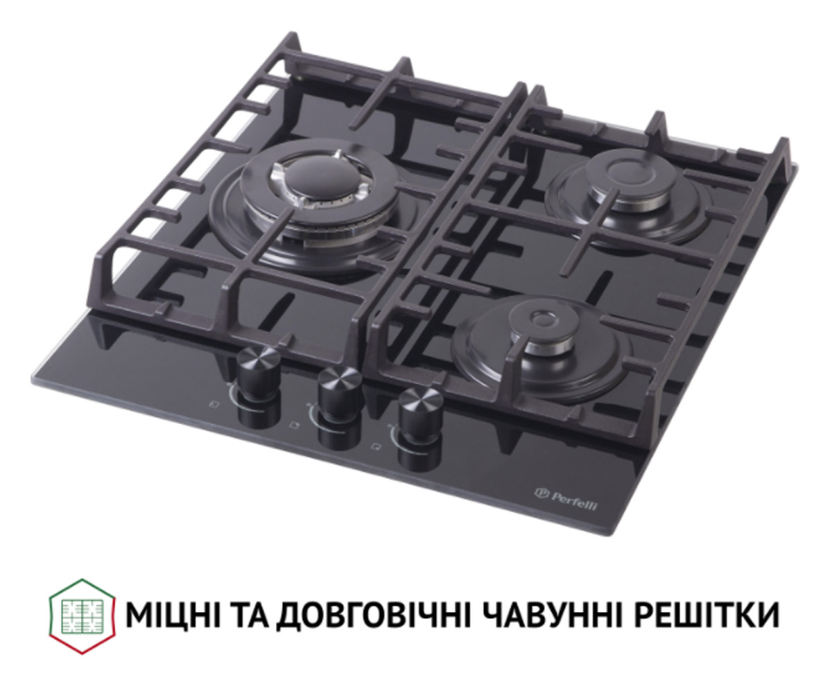 Поверхность на 3 конфорки  HGG 41627 BL:Фото 3