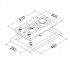 Варочная панель  INOX SLIM LINE HGM 3230 INOX SLIM LINE:Чертеж 