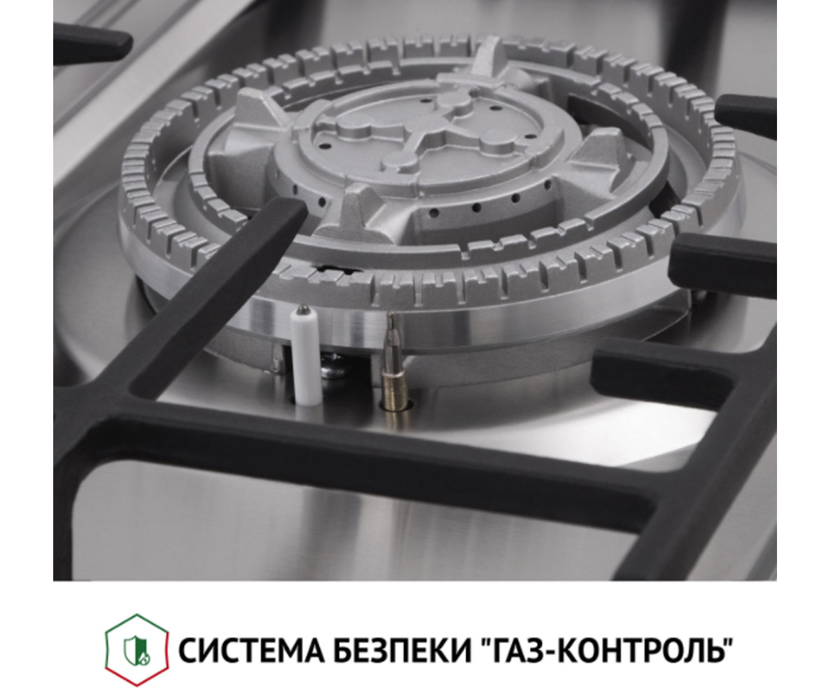 Газовая плита на 3 конфорки  HGM 41627 I:Фото 5