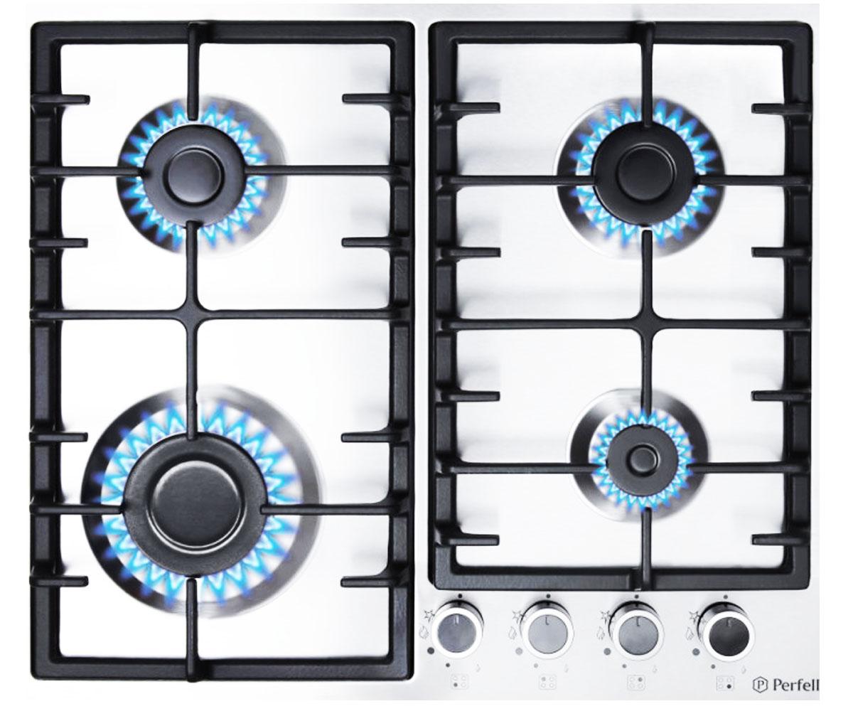 Варильна поверхня 4 конфорки PERFELLI  HGM 61423 WH HGM 61423 WH