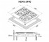 Газовая плита  HGM 61490 BL:Чертеж 