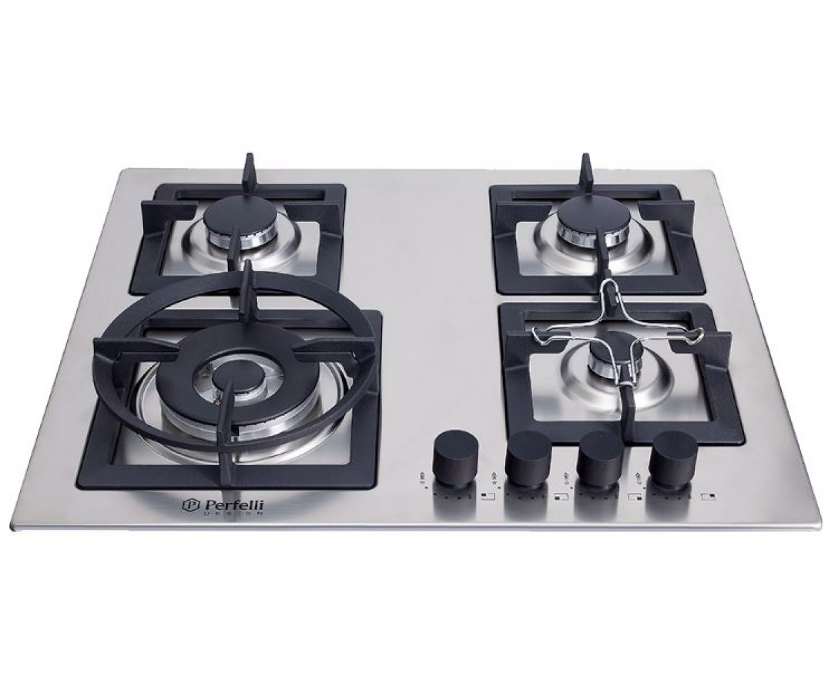 Плита газова PERFELLI INOX SLIM LINE HGM 6440 INOX SLIM LINE HGM 6440 INOX SLIM LINE