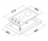 Плита двухконфорочная  INOX SLIM LINE HVC 3220 INOX SLIM LINE:Чертеж 