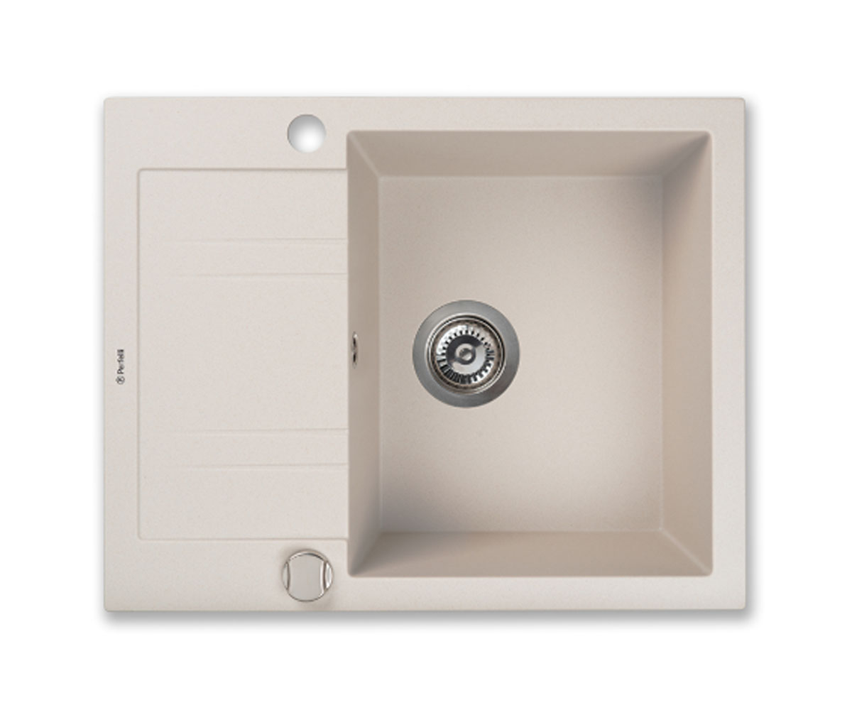 Мийка для кухні PERFELLI LINEA LINEA PGL 134-60 LIGHT BEIGE LINEA PGL 134-60 LIGHT BEIGE