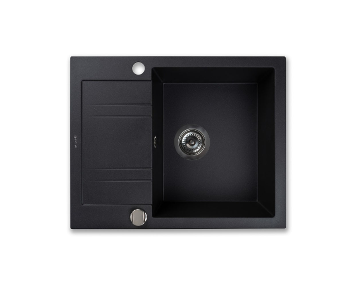 Кухонна мийка PERFELLI  LINEA PGL 1341-60 BLACK METALLIC LINEA PGL 1341-60 BLACK METALLIC